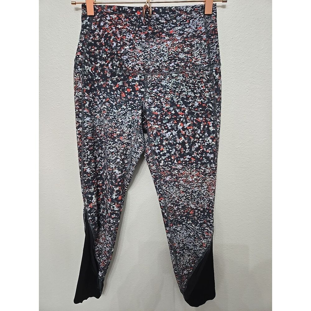 Lululemon Wunder Under High Rise Crop 23" Scalloped Leggings Womens Size 6
